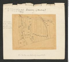 Seite 2, Eingelegte Planskizze, Beilage 2 zu "Ossarn 1928" (NHMW-PRAE-BBB-21-Beilage-2)